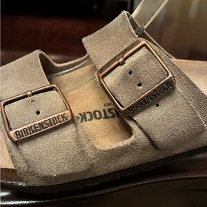 Birkenstock Tan Suede Sandals Size 38